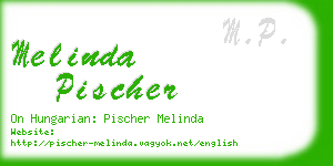 melinda pischer business card